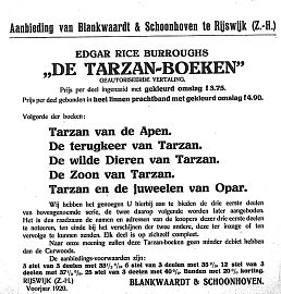 Aanbieding Blankwaardt voorjaar 1920