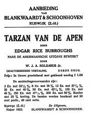 Aanbieding Tarzan van de Apen 3e druk