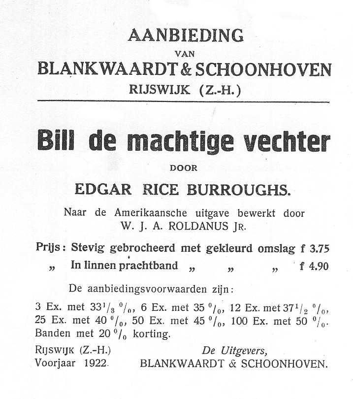 Aaanbieding Bill de machtige vechter