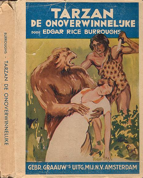 Deel stofomslag Tarzan de
            Onoverwinnelijke