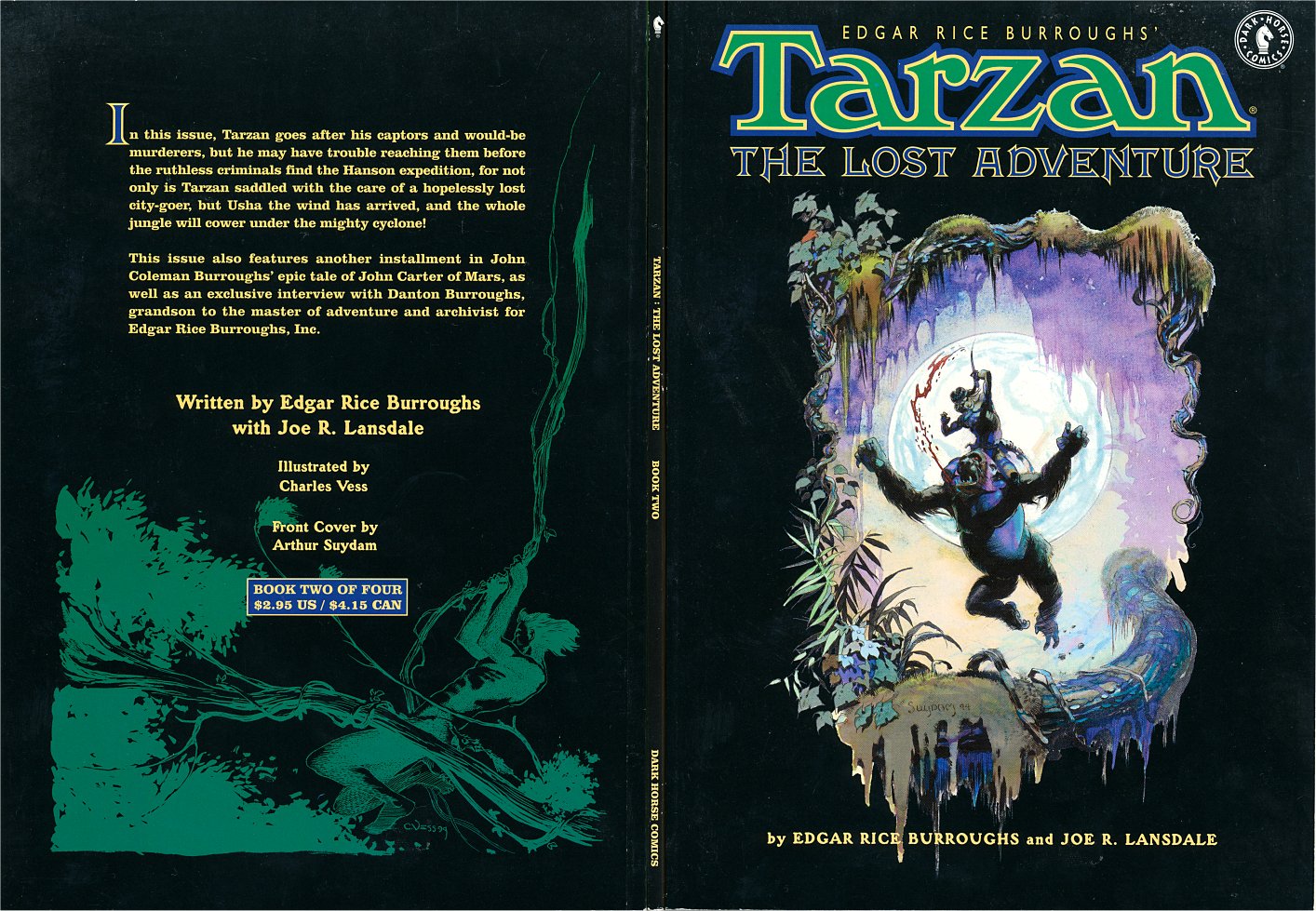 Tarzan The Lost Adventure Vol.2 Edgar Rice Burroughs Thomas Yeates Arthur Suydam 