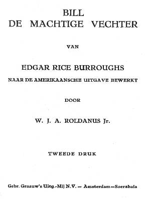 Bill de Machtige Vechter titelblad