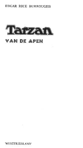 Tarzan van de Apen titelblad