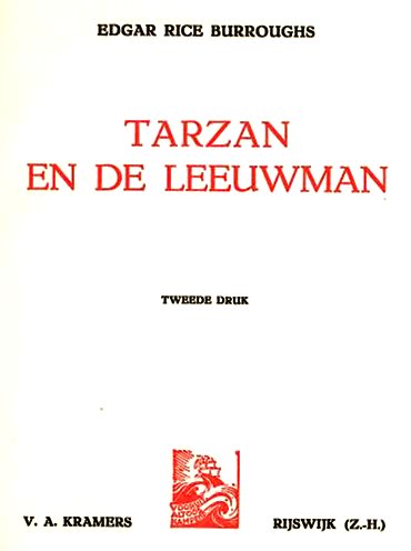 tarzan en de leeuwman titelblad