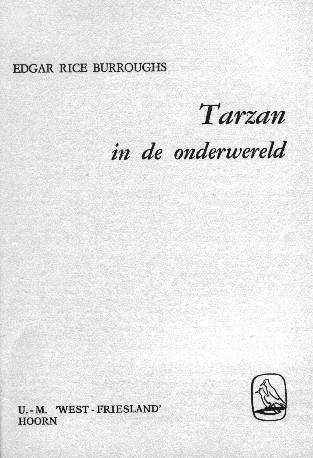 Tarzan in de Onderwereld titelblad