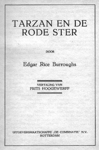 titelblad Tarzan en de Roode
Ster