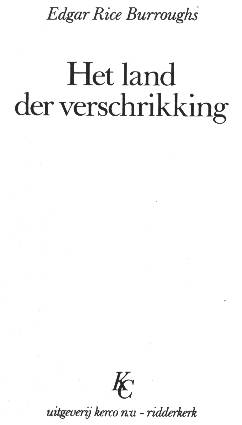 titelblad Het Land der
            Verschrikking