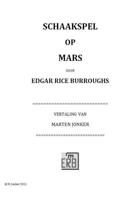 titelpagina Schaakspel op Mars