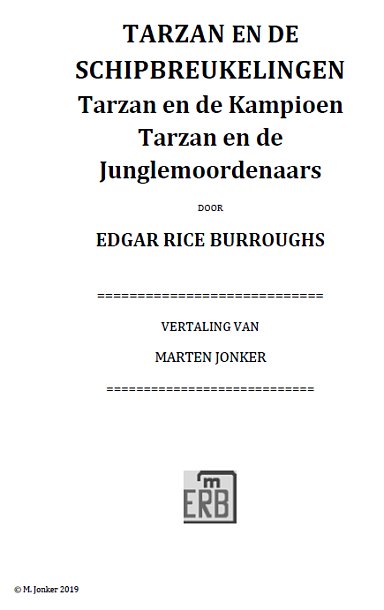 titelpagina Tarzan en de Schipbreukelingen