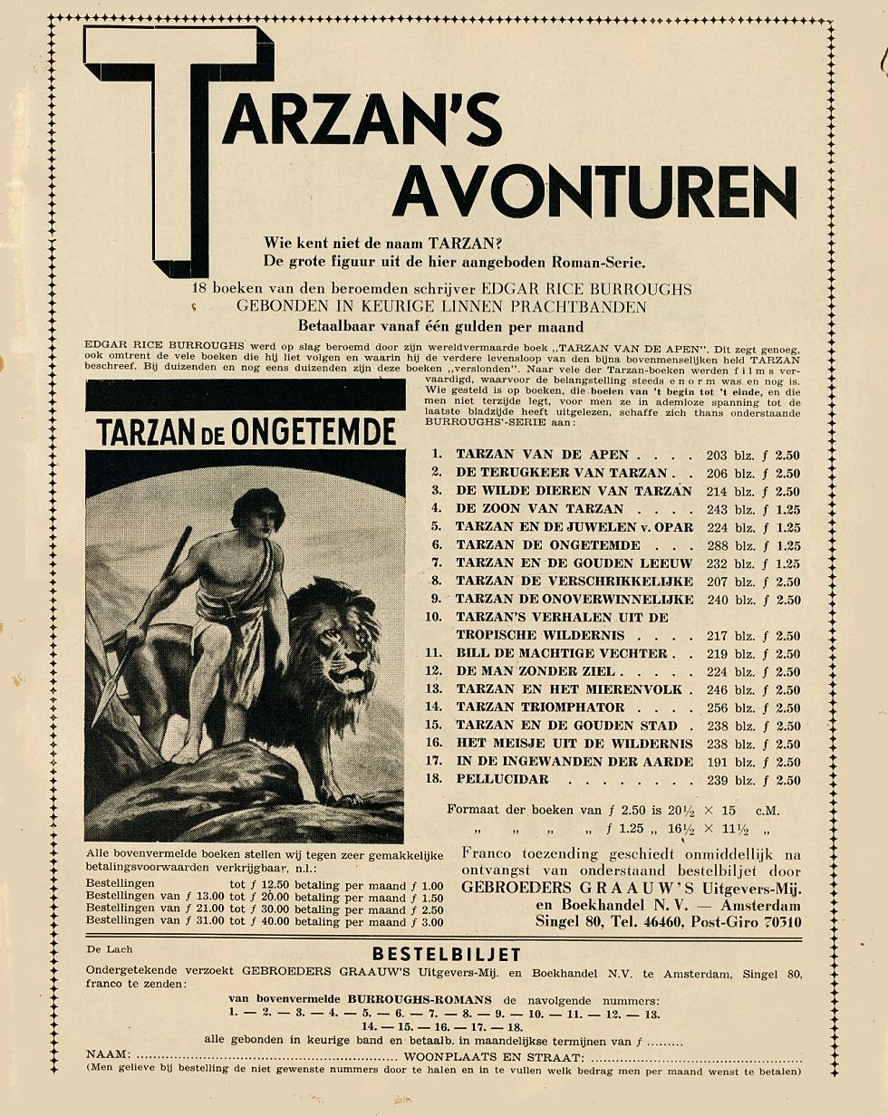 Advertentie De Lach december 1935