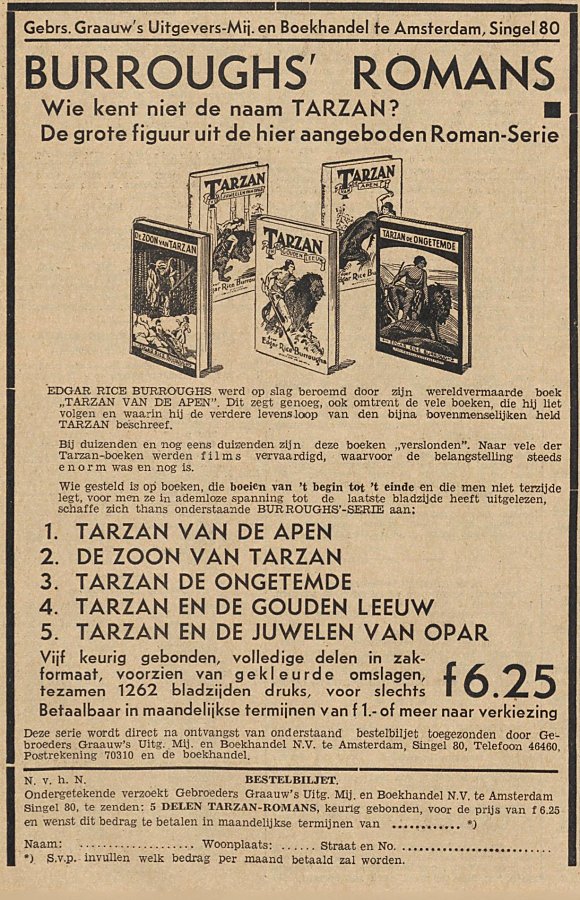 advertentie 9 september 1935