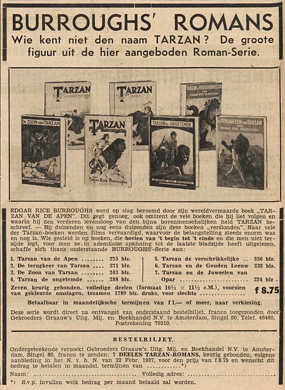 advertentie 22 februari 1937