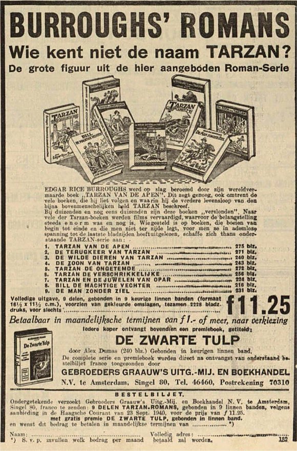 advertentie 23 september
                    1940