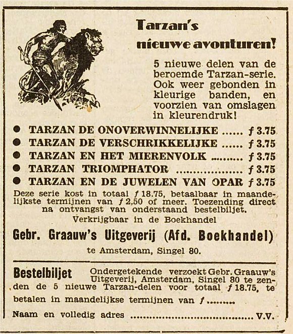 advertentie van 24 januari
                    1949