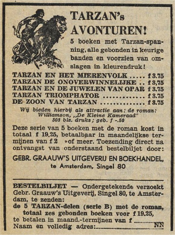 advertentie van 11 februari
                    1952