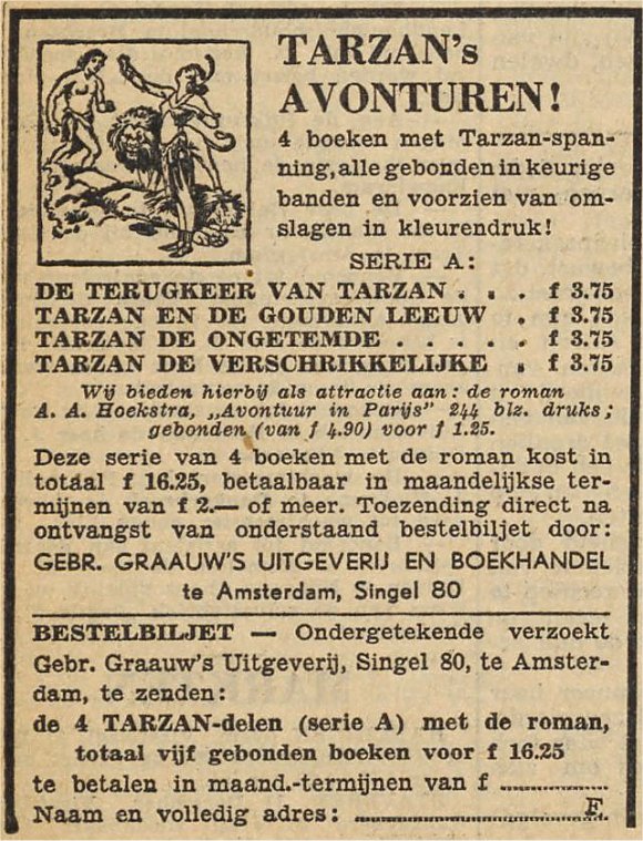 advertentie van 13 december
1954