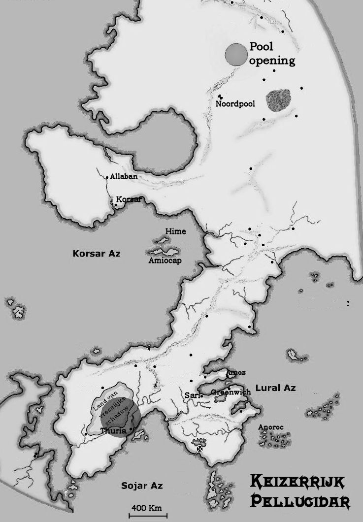 Kaart van Pellucidar