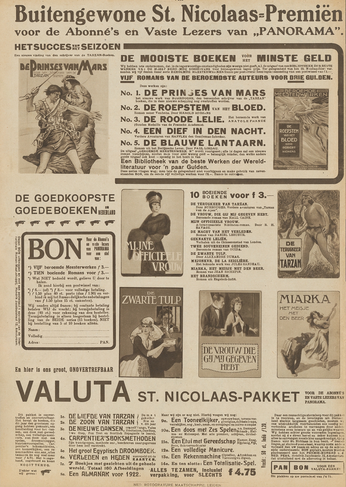 advertentie Panorama 16 november 1921